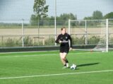 Laatste training S.K.N.W.K. JO11-1JM van seizoen 2022-2023 (partijtje tegen de ouders) (74/221)